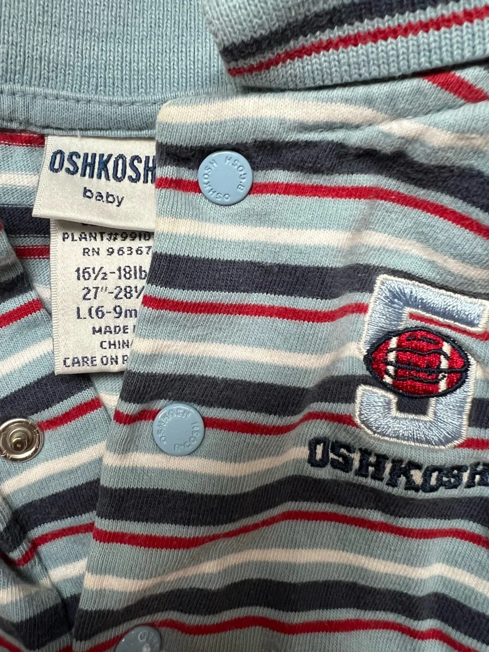 Vintage Baby Bundle OshKosh B'gosh Blue Onesie Denim Overalls Set